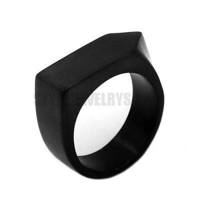 Stainless Steel Jewelry Black Gun Bullet Band Ring SWR0720