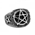 Stainless Steel Ring, Gothic Claw Pentagram Ring SWR0475