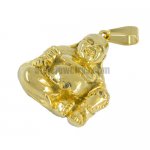 Stainless steel jewelry pendant gold plating laughter buddha pendant SWP0045