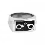Stainless Steel Handcuffs Ring SWR0645