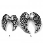 Guardian Angel Wings Invisible Bail Pendant Stainless Steel Jewelry Pendant Biker Pendant SWP0492
