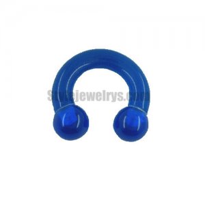 Body jewelry Nose Rings Blue semi circle nose stud SYB330007