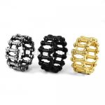 Bicycle Chain Type Ring Stainless Steel Biker Ring SWR0635