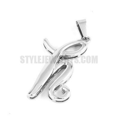 Stainless Steel Carved Word Pendant SWP0370
