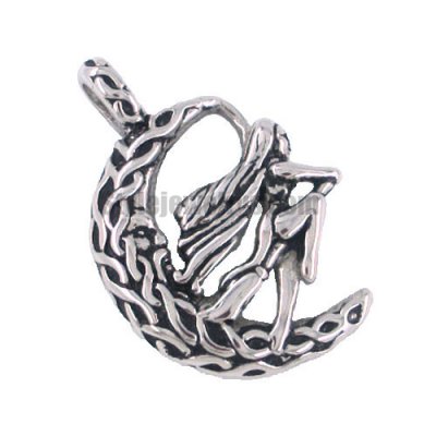 Stainless steel jewelry pendant Stainless steel jewelry Cynthia moon lady pendant SWP0066