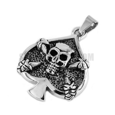 Gothic Claw Skull Pendant Stainless Steel Heart Pendant SWP0401