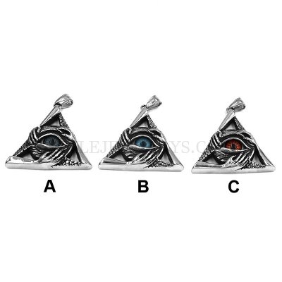 Triangle Evil Hand Pendant Stainless Steel Jewelry Pendant SWP0548
