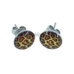 Stainless steel jewelry earring Enamel grid earring SJE370004