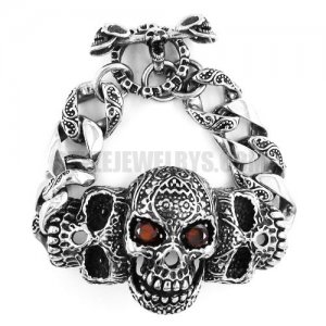 Gothic Stainless Steel Skull Bracelet SJB0278
