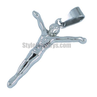 Stainless steel jewelry pendant Jusus open arms pendant SWP0054