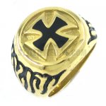 Stainless steel jewelry ring cross ring SWR0140