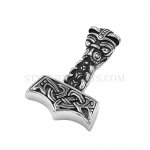 Thor Hammer Pendant Necklace Stainless Steel Jewelry Pendant Norse Vikings Jewelry SWP0503