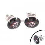 Stainless steel jewelry earring Skull Pirate earring SJE370028