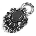 Stainless steel jewelry pendant with stone pendant SWP0169