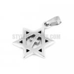 Stainless Steel Star & Cross Pendant SWP0363