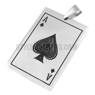 Stainless Steel Pendant Ace of Spades Pendant SWP0232