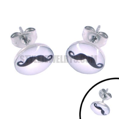 Stainless steel jewelry beard earring SJE370036