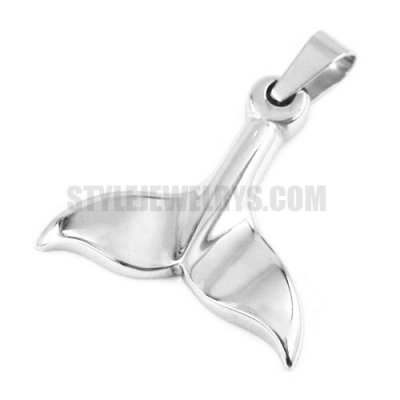 Stainless Steel Dolphin Tail Pendant SWP0314