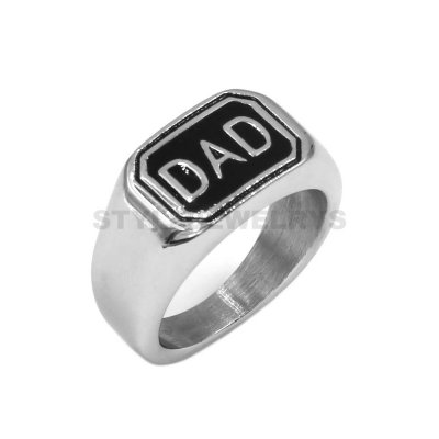 Carved Word Ring Stainless Steel Jewelry Ring Fashion Ring Biker Ring SWR1002