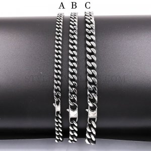 Stainless Steel Jewelry Chain 60.5cm - 61cm Length Chain Necklace W/Lobster Ch360305