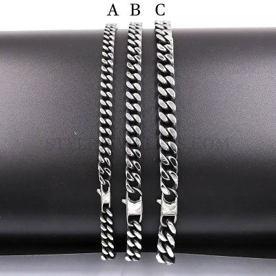 Stainless Steel Jewelry Chain 60.5cm - 61cm Length Chain Necklace W/Lobster Ch360305