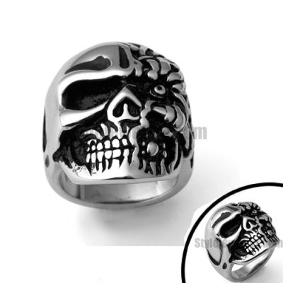Stainless steel jewelry ring skull terminator rings SWR0061