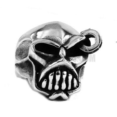 Gothic Stainless Steel Skull Ring SWR0434