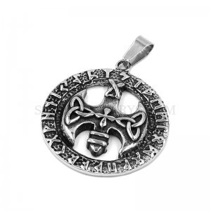 Norse Viking Pendant Celtic Knot Cross Amulet Pendant Stainless Steel Jewelry Claddagh Biker Pendant SWP0500