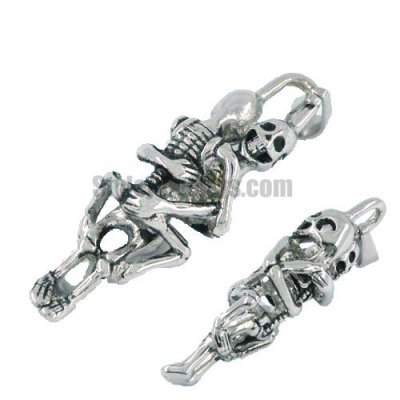 Stainless steel jewelry pendant die to love couple ghost pendant SWP0041