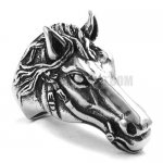 Stainless steel jewelry ring horse head ring SWR0141