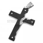 Stainless Steel Tablet Cross Necklace Pendant SWP0277