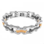 Stainless Steel White Orange Bracelet SJB0266