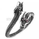 Stainless steel bangle dragon cuff bracelet SJB0194