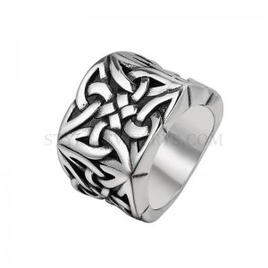 Nordic Viking Vintage Personality Punk Men Stainless Steel Ring SWR0981