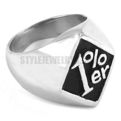 Stainless Steel Ring One Percent Ring SWR0254