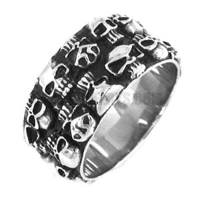 Stainless steel jewelry ring skull ring SWR0134