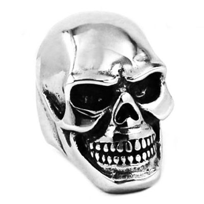 Stainless Steel Jewelry Ring Heavy Gothic Skull Biker Ring SWR0124