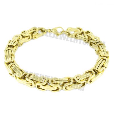 Pulseira Masculina Byzantine Chain Link Bracelet Stainless Steel Women Bracelet SJB0271