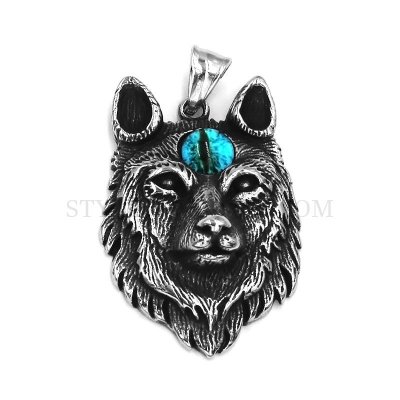 Stainless Steel Howling Wolf Pendant Viking Celt Charm Fashion Jewelry SWP0546