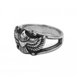 Fashion Eagle Ring Stainless Steel Jewelry Vintage Classic Spirit of Eagle Mens Ring For Gift SWR1000