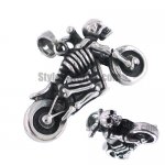 Stainless steel jewelry pendant motorcycle biker pendant skull pendant SWP0084