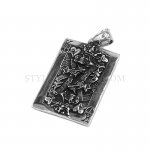Spades k Men Necklace Pendant Poker Skull Pendant Stainless Steel Casino Fortune Playing Cards SWP0534