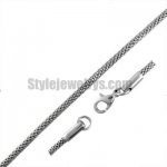 Stainless steel jewelry Chain 50cm - 55cm length snake link chain w/lobster thickness 2.5mm ch360216