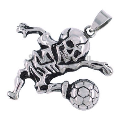 Stainless steel jewelry pendant jumping ghost playing football pendant SWP0030