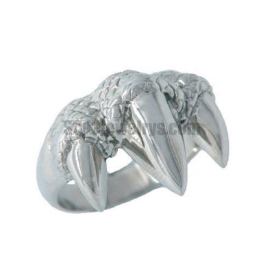 Stainless steel jewelry ring Bear/Dragon Tooth Zodiac Medallion Ring SWR0027