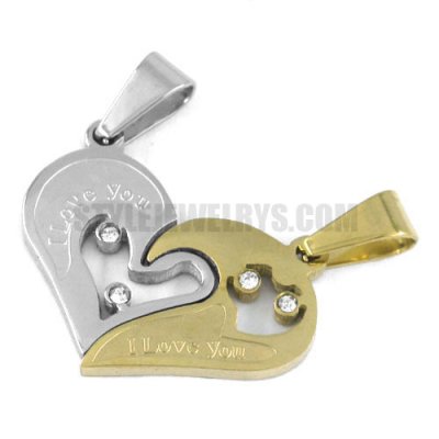 Stainless steel pendant his and hers love necklace set pendant SWP0234