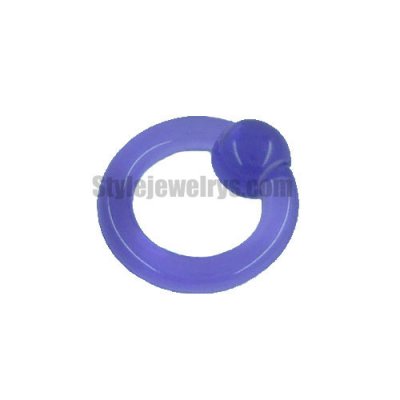 Body jewelry Nose Rings violet circle nose stud SYB330003s