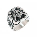 Stainless steel jewelry ring Master Mason masonic ring SWR0010