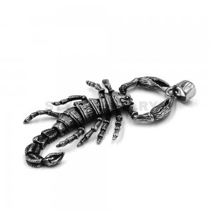 Large Scorpion Pendant Stainless Steel Jewelry Cool Animal Scorpion Joints Swing Biker Men Boys Pendant SWP0646