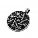 Celtic Knot Star Shape Pendant Stainless Steel Jewelry Circular Pendant SWP0463
